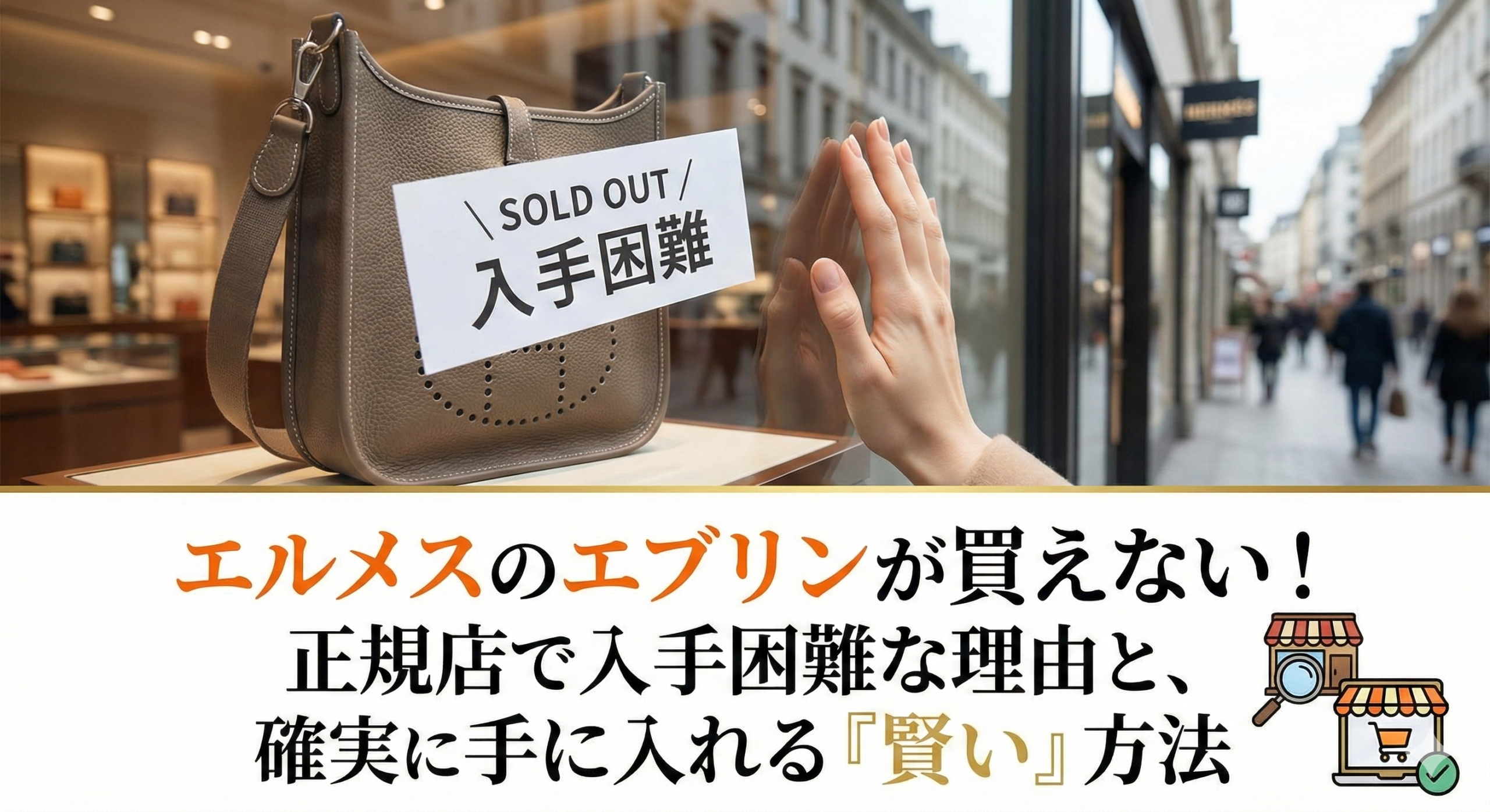 エルメスのエブリンが買えない！正規店で入手困難な理由と、確実に手に 